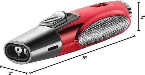 ولاعة شعلة، ولاعة بيوتان، ولاعة شعلة قابلة لإعادة الملء، ولاعة غاز طويلة قابلة لإعادة الملء مقاومة للرياح (غاز البوتان غير متضمن) (أزرق طويل) in Kuwait