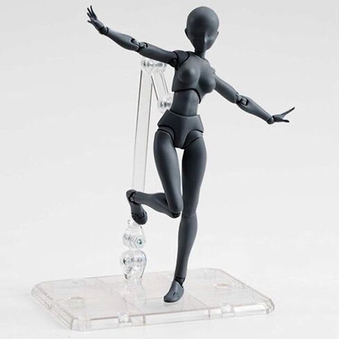 نموذج الشكل PVC النماذج الرسم شخصية رسم الفنان رسم الطلاء نموذجية DOLLED DOLL ، رسم نماذج شخصية عارضة أزياء للفنانين (رمادي الذكور) in Kuwait