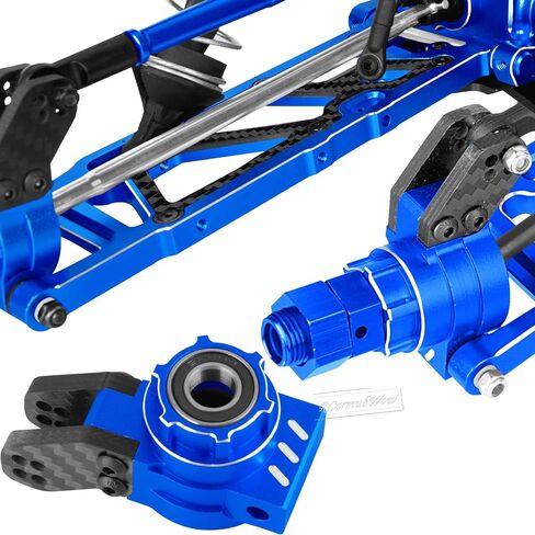 RC Upgrades Part for 1/8 Kraton/Outcast/Notorious 6S BLX,Alloy Front Rear Suspension Arms,Front Knuckles Steering Blocks &Rear Hub Stub Axle Carriers,Wing Mount &Wheelie Bar Set,Red in Saudi Arabia