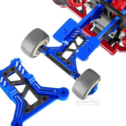 RC Upgrades Part for 1/8 Kraton/Outcast/Notorious 6S BLX,Alloy Front Rear Suspension Arms,Front Knuckles Steering Blocks &Rear Hub Stub Axle Carriers,Wing Mount &Wheelie Bar Set,Red in Saudi Arabia