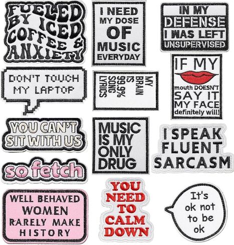 Hargs 20pcs Funny Tactical Morale Patches Pack, Hook & Loop Patches Set for Caps, Bags, Backpacks, Vest, Military Uniforms,Tactical Gears Etc in Kuwait