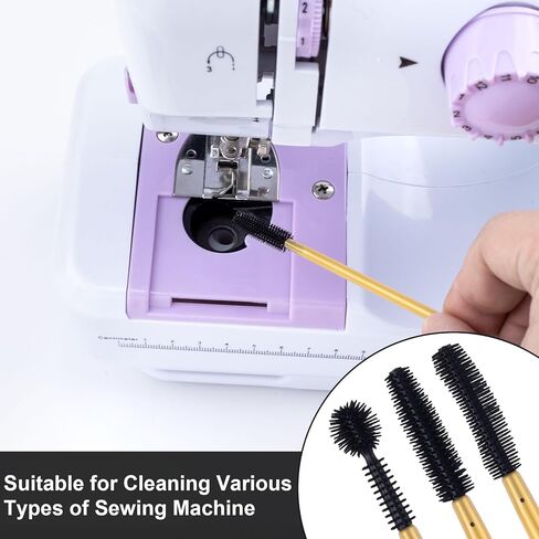 12pcs Nook and Cranny Sewing Machine Silicone Cleaning Brush, 3 Styles Crevice Cleaning Brushes, Cleaning Brushes Small Spaces for Machine Gaps, Computer Keyboards(Orange Purle Red) in Kuwait