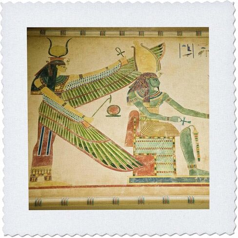 3dRose qs_71587_2 UAE, Dubai, Ibn Battuta Mall, Egyptian Mall Area-AS44WBI0263-Walter Bibikow-Quilt Square, 6 by 6-Inch in Saudi Arabia