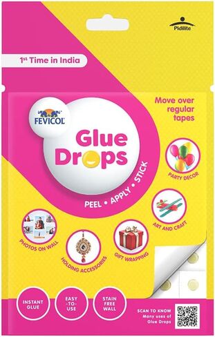 Multi Use Glue Drops for Events, Decorations & Craft Projects (24 dots) (Pack of 5) in Saudi Arabia
