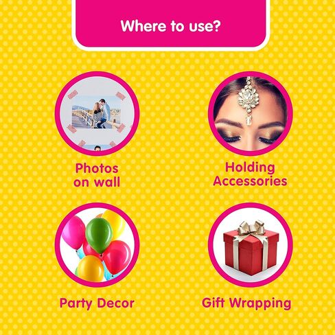 Multi Use Glue Drops for Events, Decorations & Craft Projects (24 dots) (Pack of 5) in Saudi Arabia