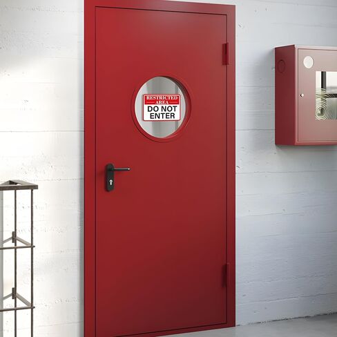 Restricted Area Do Not Enter Signs, Self-Adhesive Weatherproof and Fade-Resistant Employees Only Sticker, Authorized Personnel Only Sign for Home, Business Office, Shop, Door（7" x 5"） in Kuwait