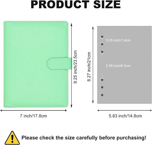 A5 Budget Binder,Mini Photocard Binder for A5 Filler Paper, Loose Leaf Personal Planner Binder with Magnetic Buckle Closure(Purple) in Saudi Arabia