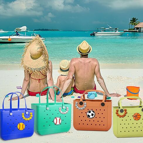 2pcs سحر الرياضة لحقيبة الشاطئ ، وسحر الملحقات Bogg Bag المتوافقة مع حقيبة الشاطئ الأصلية جميع الطرز ، وإدراج ديكورات لأكياس حقيبة اليد الحديثة بسيطة in Kuwait