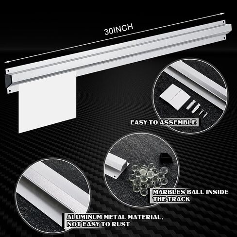 Henoyso 2 Pieces Restaurant Ticket Holder Receipt Holder Aluminum Order ticket Rack Silver Kitchen Slide Check Rack for Office Cafes Pubs(16 Inch,Square) in Kuwait