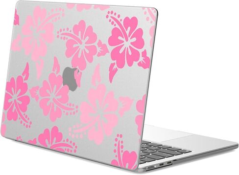 JOYLAND Plastic Hard Shell Case Compatible with 14 Inch MacBook Pro A2442/A2779 M2/A2918/A2992 M3, Hibiscus Flower Printed Frosted Matte Laptop Cover for Women Girls, 14 Inch in Kuwait