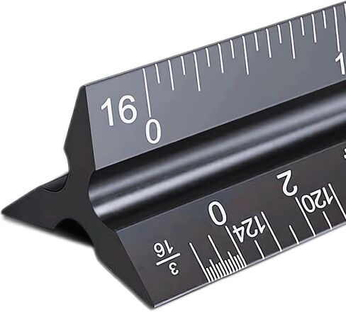 الحاكم المعماري ، 12 '' 'Imperial Architect Scale ، حاكم مهندس الألومنيوم ، حاكم مقياس للمخططات ، حاكم مقياس المعادن ، حاكم الهندسة المعمارية ، حاكم صياغة المثلث (الأزرق) in Kuwait