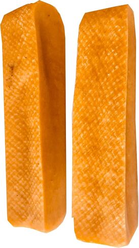 Snow Hill Natural Himalayan Dried Yak Cheese Dog Chews Medium 2 Pcs Long Lasting Organic Protein-Rich Yak Cheese Golden Bone Yaky Cheese Strong Dog Chews Treats of Himalayas in Kuwait