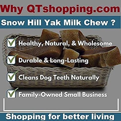 Snow Hill Natural Himalayan Dried Yak Cheese Dog Chews Medium 2 Pcs Long Lasting Organic Protein-Rich Yak Cheese Golden Bone Yaky Cheese Strong Dog Chews Treats of Himalayas in Kuwait