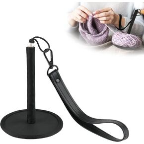Wrist Yarn Holder, Portable Wrist Yarn Ball Minder Stand with Wrist Strap, Hanging Yarn Spinner for Big or Small Yarn Balls, Twizzling Yarn Organizer Storage for Knitting Crocheting Craft Lover