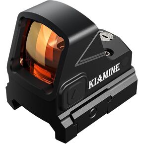 Krait Shake Awake Micro Red Dot Sight for RMS/RMSc Footprint, 3MOA Open Reflex Sight for Pistol, Compact Shockproof Handgun Red Dot Optic with Adapter Plate for Picatinny Base