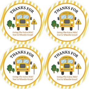 40pcs الحافلة المدرسية ، شكرا لك ملصقات ، اذهب إلى Mile Transportation Extra Transfer Thanks You Stands ، ملصقات الحافلة المدرسية ، ملصقات الحافلة ، شكرًا لك على عيد ميلاد الحفلات.