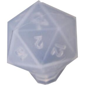 Crystal Epoxy Mold Novelty Dice Fillet Shape Resin Molds High Silicone Mould Multi-spec Digital Game Crafts White Transparent