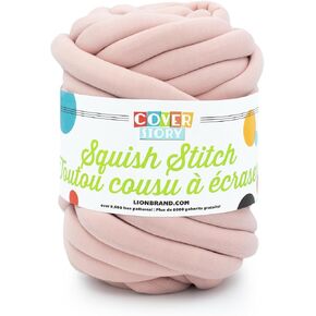 Lion Brand Yarn Cover Story Squish Stitch, Blanket Yarn, Chili Pepper, 1 Pack