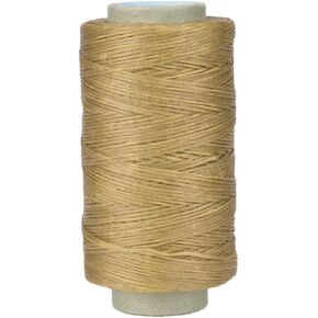 Hand Stitching Cord, 150D/1mm Polyester Flat Waxed Cord 820.2ft Leather Sewing Waxed Thread Handmade Flat Sewing Stitching Cord for Leather Projects(Colorful)