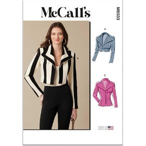 McCall's M8533K5 Misses 'Boleros و Screed Suping Packet ، رمز التصميم M8533 ، الأحجام 8-10-12-14-16