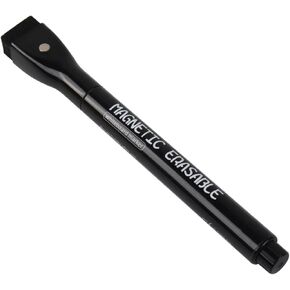 1Pc Black Whiteboard Marker Magnetic Whiteboard Pens and Eraser Set Fine Tip White Boards Pens White Boards Marker Dry Wipe Marker, Dry Erase and Wet Erase Markers, Writing and Correction Supplies
