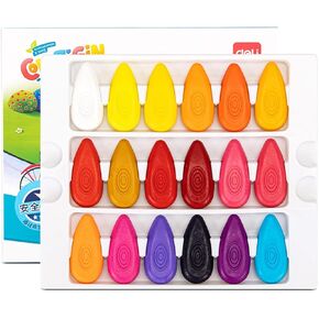 Leven Deli Crayons for Toddlers, 36 Colors Washable Crayons Set, Natural Non-Toxic Paint Crayons Toys for Kids Age 3+, Boys and Girls Ideal Gifts