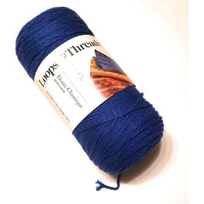 Soft Classic Yarn by Loops & Threads - Medium (4) - 354 Yards - Classic Blue