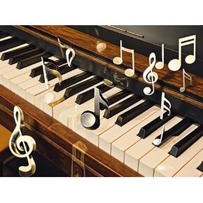 Eatukyic 5D Diamond Painting DIY KITS Music Notes Notes Diamond Diamond Art Full Round Round Rinestones by Number Artedery Arts and Laitters for Living Room Home Wall Decor