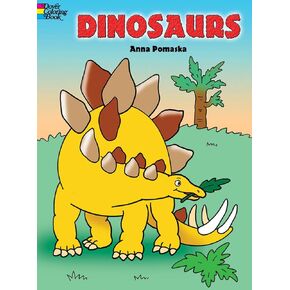 كتب دوفر DOV-44701-4 كتاب تلوين الديناصورات