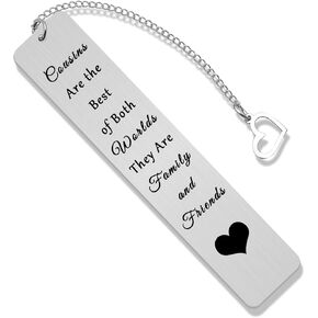 Cousin Gifts Reading Bookmarks Friendship Gifts for Cousins Long Distance Relationship Gifts Cousin Gifts from Cousin Bookmarks for Book Lovers Friendship Gifts for Cousins Christmas Birthday Gifts