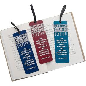 Father’s Day Bible Verse Bookmarks - Religious Father's Day Gifts - 48 Pieces