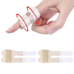 Trigger Thumb Splints, Finger Splint for Broken/Straightening/Arthritis, Breathable Thumb Brace for Thumb/Middle/Ring/Index/Pinky Finger, Black, Short, 2pcs