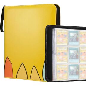 Card Binder 9 Pocket ، حامل بطاقة التداول يناسب 900 بطاقة. مجلد ألبوم بطاقة التداول مع Zipper للرياضة ، علبة بطاقة اللعبة.