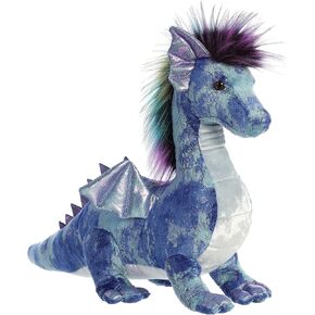 AURORA® الرائع Luxe Boutique ™ ™ Zion Dragon ™ المحشو - الأناقة الفاخرة - البهجة الحسية - الأزرق 17 بوصة
