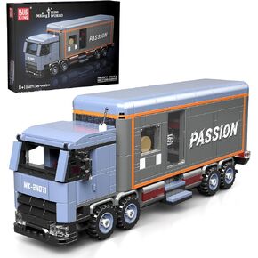 Mould King Container Truck Building Set, Realistic American Style Container Truck Model for Kids Ages 8+, 24070 STEM Toy Vehicles with Smooth Rolling Wheels and Detailed Interior (548 PCS)