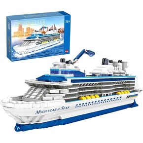 مجموعة لبنات سفن الرحلات البحرية التكنولوجية ، MOC BOAT MOLECULAR OF The SEAS Model Bricks Construction Toy - 2428 قطعة