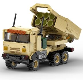 Dahonpa M142 HIMARS مركبة العسكرية سلسلة بناء الطوب (443 PCS) لبنات البناء دبابات لعبة ، هدية للبالغين