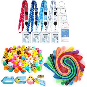 بطاقات كروز البط العلامات و Cruise Lanyards علامات أمتعة الرحلات البحرية مع 10 نطاقات منشفة PCS