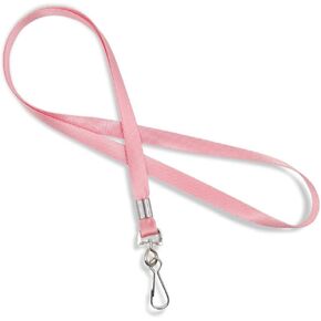 50 Pack Lanyards for Id Badges, Premium 19.5" Nylon Strap with Swivel Hook