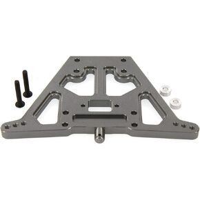 Atomik Alloy Shock Tower - جزء بديل لـ Traxxas 1/10 NITRO Sport - BILLET 6061 الألومنيوم ، ترقية الهيكل 4138 - رمادي