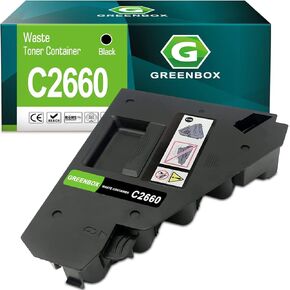 Greenbox التوافق C2660 استبدال صندوق الحبر النفايات ل 331-8438 NTYFD C2660 حاوية الحبر النفايات لـ Dell C2660DN C2665DNF C3760N C3760DN C3765DNF S3840CDN S3845CDN