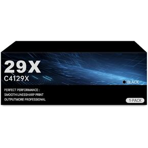 29x | C4129x | خرطوشة الحبر السوداء عالية العائد متوافقة مع HP 5000 5000DN 5000N 5000N 5100 5100DTN 5100SE 5100TN (حزمة واحدة)