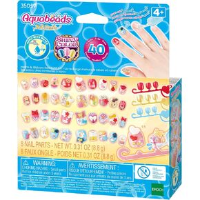 Aquabeads 40-Piece Multicolor Heart & Ribbons Nail Craft Kit