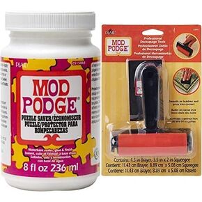 Mod Podge Puzzle Saver (8-Ounce) and Mod Podge Professional Decoupage Tool Set