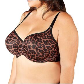 Curvy Couture Women's Tulip Smoothing Plus Size Push Up T shirt Bra