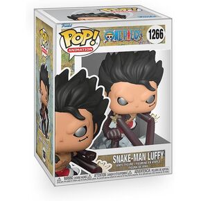 Anime: One Piece - Snake Man Luffy in Gear Four Vinyl Figure Bundle with Compatible Funko Pop Box Protector