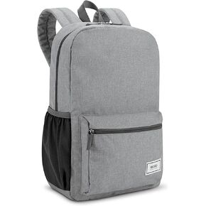 Solo New York Laptop Backpack for Women & Men -Carry On Bookbag for Travel & Work, Lightweight Bag, Side Mesh Pockets, Fits 15.6" Computer - Re:Solve, Grey