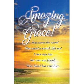 Church Bulletin 11" - Inspirational - Praise - Amazing Grace! (Pack of 100)