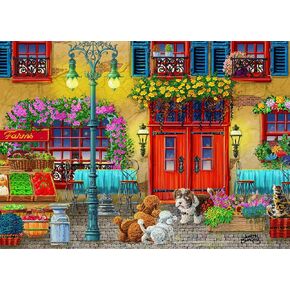 500 Piece Puzzles for Adults - Difficult Jigsaw Puzzles for Adults Challenging - Coastal Cats and Seagulls