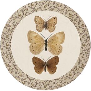 Vintage Butterfly Mouse Pad, Mouse Pads for Desk, Neutral Retro Butterfly Moth Mousepad for Office Dorm Computer Laptop Gaming, Desk Accessories, 8.7x8.7 Inch